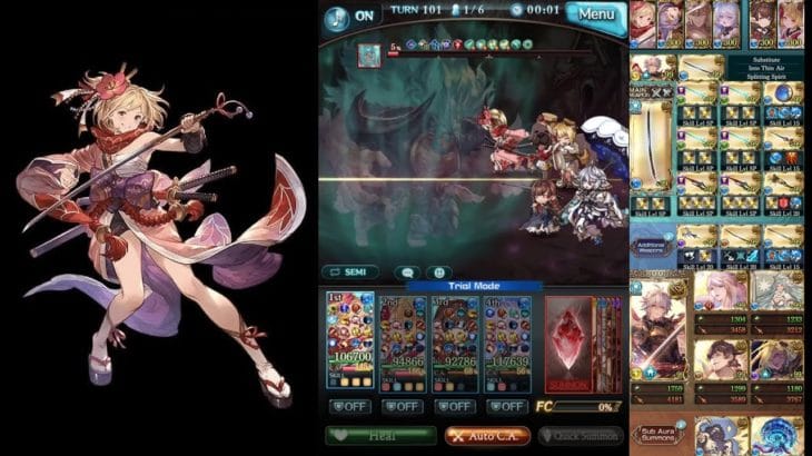 [Granblue Fantasy] Mugen Solo Water Kengo / [グラブル] ムゲンHLソロ 水剣豪