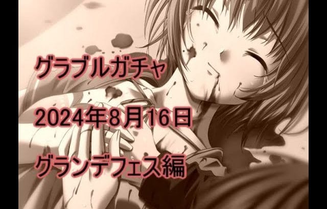 グラブルガチャ　2024年8月中旬グランデフェス編