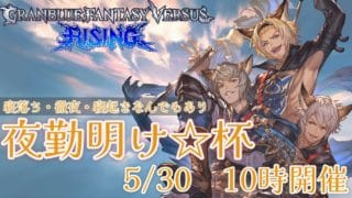 第2回GBVSR　夜勤明け☆杯【グランブルーファンタジー ヴァーサス -ライジング-/Granblue Fantasy Versus: Rising】