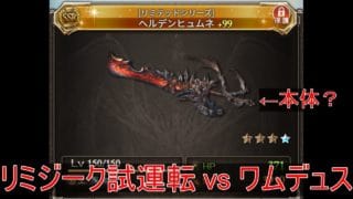 【武器が本体？】リミジーク試運転 vs ワムデュス【グラブル】