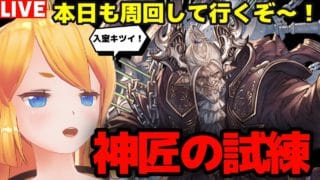 【グラブル】本日も神匠の試練マルチ！新武器揃うまで周回！【カドミツの配信】