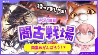 #35【グラブル 】闇古戦場 予選1日目!サリィ刀1本ウェパルなし 肉集め!!【ころん🌟 】