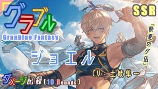 [#熊空士] [#グラブル] 水屬性SSR ダメージ記録 “ ジョエル ” [10rounds][#小熊墨樹](角色評價在說明欄)