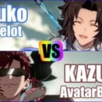 [GBVSR] (4K) Granblue Fantasy Versus Rising Rank match  Hauko (Lancelot) vs KAZUSA (AvatarBelial)