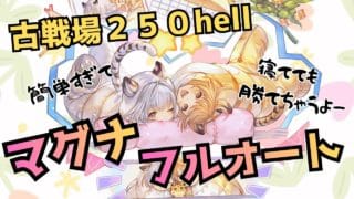 ド安定スギww『古戦場２５０hell』マグナ編成でフルオート,奥義軸,編成緩め【グラブル】#グラブル攻略 #グラブル土有利古戦場