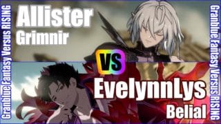 [GBVSR] (4K) Granblue Fantasy Versus Rising Rank match  Allister (Grimnir) vs EvelynnLys (Belial)