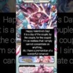 #グランブルーファンタジー #グラブル #gbf Sandira’s Homescreen Valentine’s Message