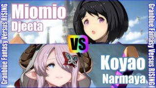[GBVSR] (4K) Granblue Fantasy Versus Rising Rank match  Miomio (Djeeta) vs Koyao (Narmaya)
