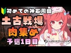 【グラブル】#192 初めての神石周回 水古戦場！肉集め！目標5万以上！？予選1日目！初見さん大歓迎♡【寝衣火ゆん / Vtuber / グランブルーファンタジー】