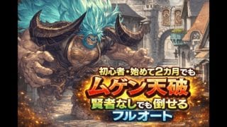 【グラブル】始めて2カ月でもムゲン天破フルオート可能｜賢者なし編成｜初心者攻略