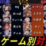 【GBVSR】出身ゲーム別対抗戦 GBVS勢 VS MBTL勢配信【Steam】